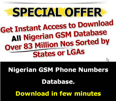 Download Nigeria GSM Database